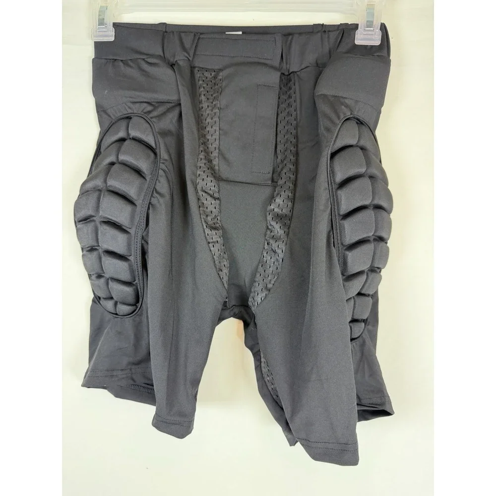 Padded Football Girdle Shorts Mens XXL Black Compression Hip Thigh Tailbone